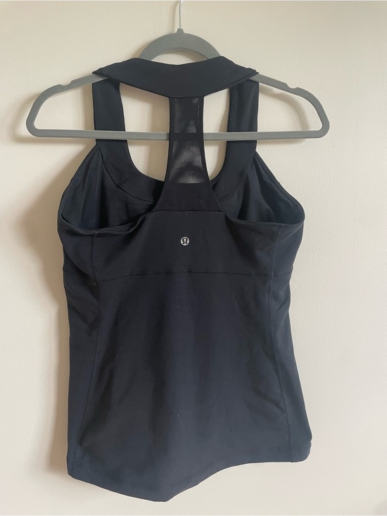 lululemon athletica Tops - Lululemon Scoop Neck Racerback Tank with Built-In Bra | Black | Size 10